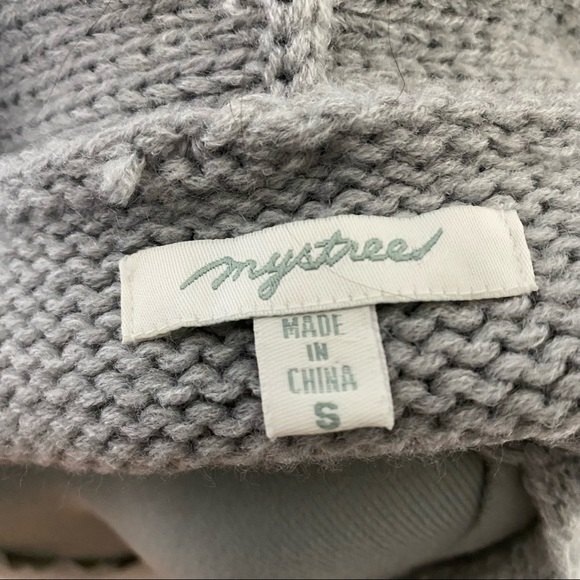 EUC Mystree Gray Super Soft Shrug Duster w/ Pockets Size Small - Picture 7 of 7